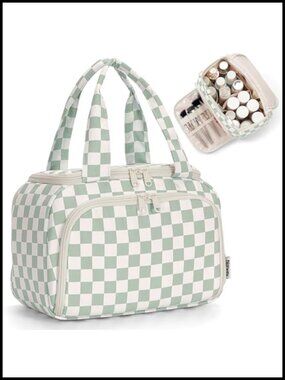 Large Travel Toiletry Bag Organizer Wide Open Cosmetic Makeup Bag Water